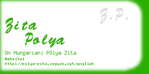 zita polya business card
